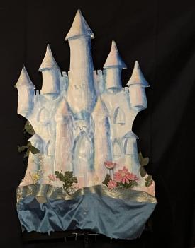 Château médiéval avec cinq tourelles