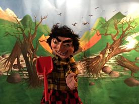 Firmin devant son pâturage détruit