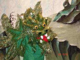 Dragon d'or, gros plan