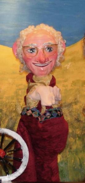 Grand-père Victor devant un désert