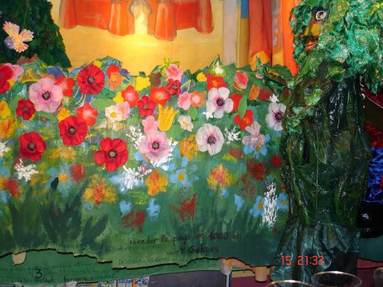 Les fleurs devant la citadelle, gros plan