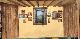 Chambre avec fenêtre ouverte