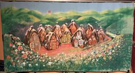 Village avec des maisons qui ont l'air d'être en pain d'épice